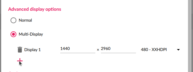 Multi-Display option